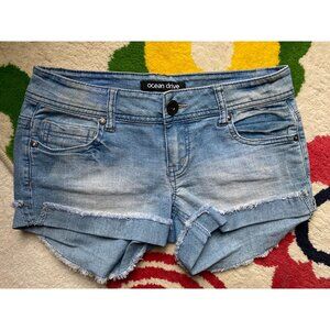 Ocean Drive denim cut off short shorts SMALL